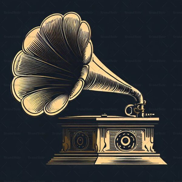 Antiker Grammophon
